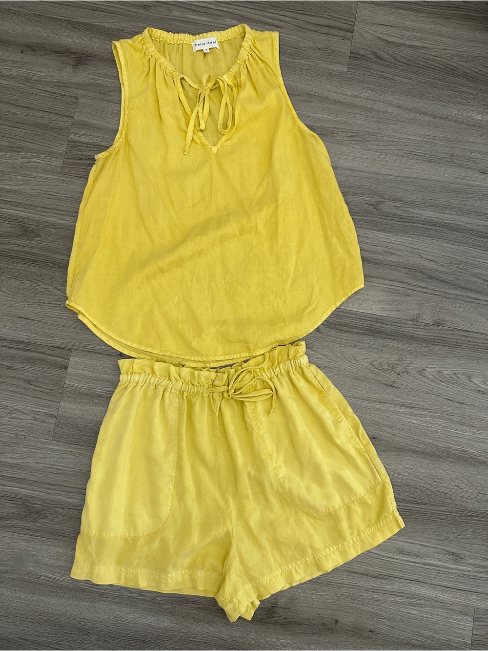 Bella Dahl yellow matching set